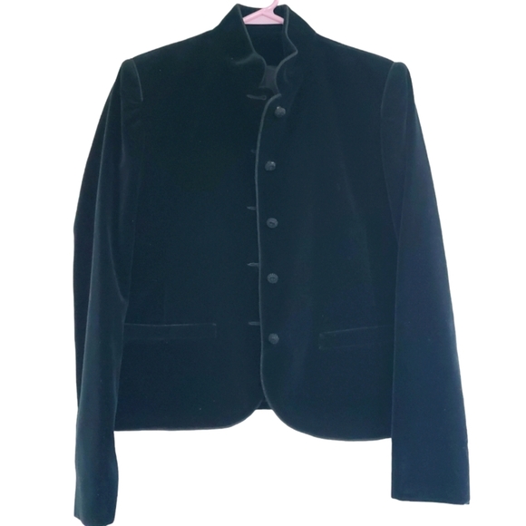 None Jackets & Blazers - Vintage Women's Velvet Blazer. Black. NO SIZE